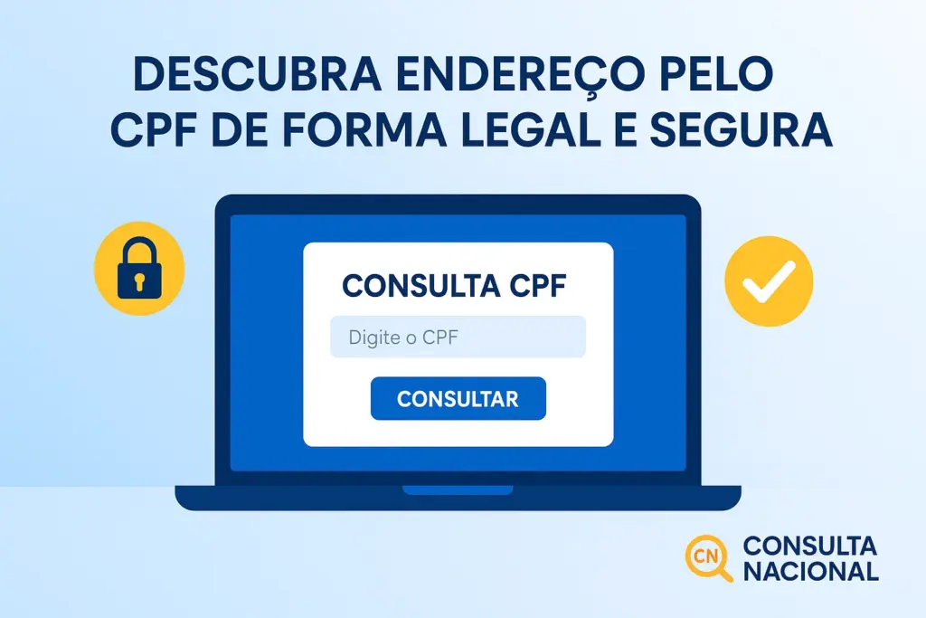 Banner consulta enderçeo pelo CPF